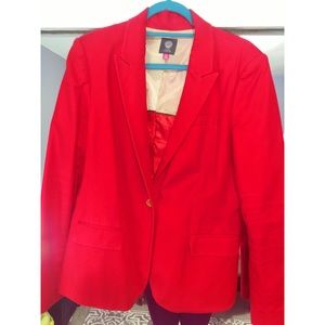 Bright red Vince Camuto blazer jacket